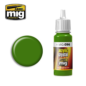 Acrylic paint CRYSTAL PERISCOPE GREEN (Ammo Mig) (17ml) 