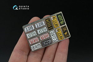 Western U.S. License Plates 1940-1950 (All kits) (with metal base)