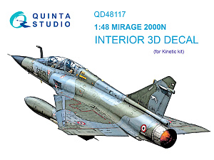 Mirage 2000N 3D-Printed & coloured Interior on decal paper (Kinetic)