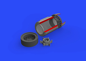 Additions (3D resin printing) 1/48 Mikoyan MiG-23ML exhaust nozzle (designed to be used with Eduard kits and Trumpeter kits) 