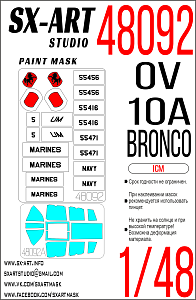 Paint Mask 1/48 OV-10A Bronco (ICM)