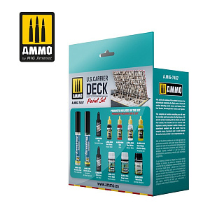U.S. Carrier Deck Paint Set (Ammo Mig)