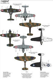 Decal 1/48Battle Of France Fighters Collection (4) (Xtradecal)