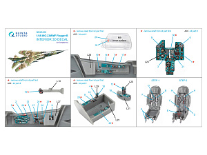 MiG-23M/MiG-23MF 3D-Printed & coloured Interior on decal paper (Trumpeter)