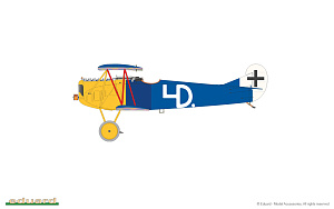 Model kit 1/48 Fokker D.VIIF (The Weekend edition kit) (Eduard kits)