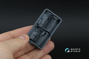 AH-64A Forward Avionics Bays 3D-Printed & coloured Interior on decal paper (Trumpeter) (with 3D-printed resin parts)