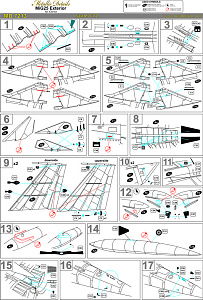 Photo Etching Kit MiG-25. Exterior (ICM) (designed to be used with ICM) (Metallic Details)