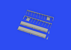 Additions (3D resin printing) 1/48 Focke-Wulf Fw-190D landing flaps (designed to be used with Eduard kits) 