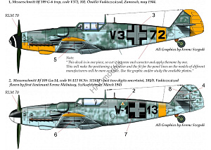 Decal 1/72 Messers. Bf 109 G-6 Trop/G-14 (2x camo) (HAD)