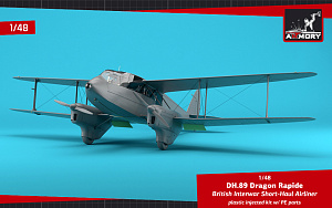 Model kit 1/48 de Havilland DH.89A Dragon Rapide Railway Air Services (Armory)