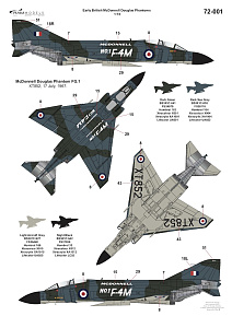 Decal 1/72 Early British McDonnell-Douglas Phantoms (Linden Hill)