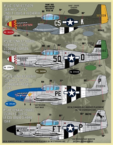 Decal 1/48 Colors & Marking of North-American P-51s Part 2 (Furball Aero-Design)