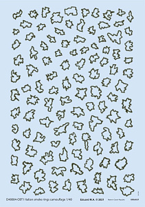 Decal 1/48 Italian smoke rings camouflage
