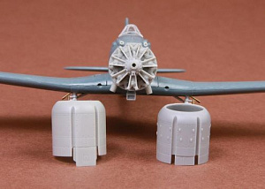 Additions (3D resin printing) 1/72 Fiat G.50 Engine + cowling set (designed to be used with Fly kits)[Fiat G.50bis/AS]