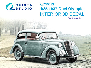 1937 Opel Olympia 3D-Printed & coloured Interior on decal paper (Bronco)