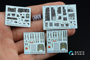 F-4G late 3D-Printed & coloured Interior on decal paper (Zoukei Mura SWS) (with 3D-printed resin parts)