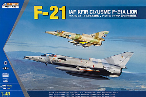 Model kit 1/48 F-21 IAF KFIR C1/USMC F-21A Lion (Kinetic Model Kits)