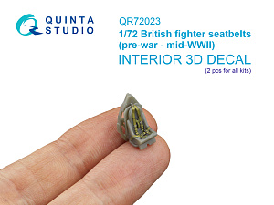 British Fighter Seatbelts, Pre-war - mid WWII (for 2 seats) (All kits)