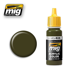 Acrylic paint OLIVE DRAB DARK BASE (Ammo Mig) (17ml) 