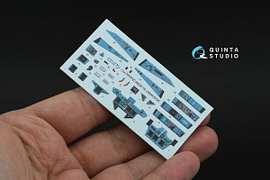 Su-30SM 3D-Printed & coloured Interior on decal paper (Zvezda)