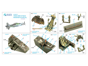 Do 335A-12 Trainer 3D-Printed & coloured Interior on decal paper (Tamiya)