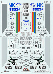 Decal 1/48 Grumman EA-6B Prowlers (2) (CAM)
