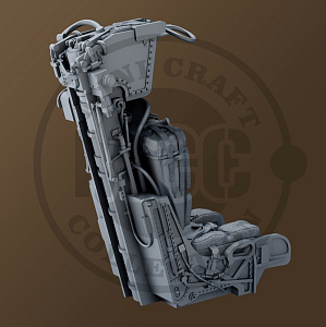 Additions (3D resin printing) 1/48 GRU-7A Ejection Seats for Grumman F-14A/F-14B Tomcat Mid/Late (2pcs) (3D-Printed) (designed to be used with Great Wall Hobby, Hasegawa and Tamiya kits)