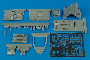 Additions (3D resin printing) 1/32  Kawasaki Ki-61-I cockpit set (designed to be used with Hasegawa kits) 