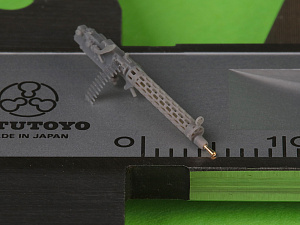 Aircraft detailing sets (resin) 1/72 German WW I machine gun Spandau LMG 08/15 (2 pcs) - with LONG charging handle - complete guns incl. 3D resin & brass parts