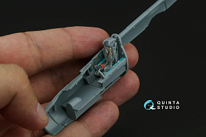 MiG-21R (Green panels) 3D-Printed & coloured Interior on decal paper (Eduard)