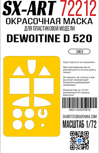 Paint Mask 1/72 Dewoitine D 520 (Smer)