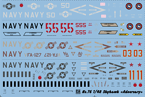 Decal 1/48 Douglas Skyhawk "Adversary" Pt.I - VF-126, VF-127, NFWS(2) (Cut then Add)
