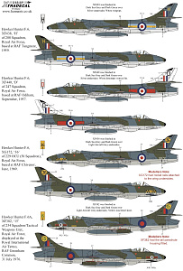 Decal 1/48 Hawker Hunter F Mk.6 (8) (Xtradecal)