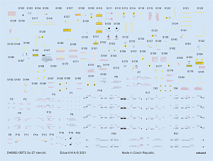 Decal 1/48 Su-27 stencils (ACAD/HOBBYB/GWH)