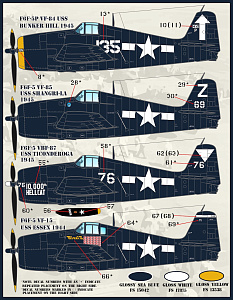 Decal 1/48 Grumman Hellcat (Furball Aero-Design)