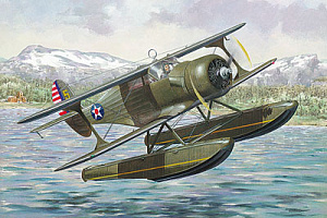 Model kit 1/48 Beechcraft SD17S U.S Army WWII Patrol floatplane (Roden)