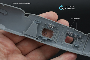 Fairey Barracuda Observer Station 3D-Printed & coloured Interior on decal paper (Trumpeter) (with 3D-printed resin parts)