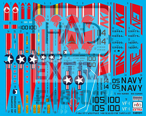 Decal 1/48 F-14A VF-1 Wolfpack (extended version) (HAD)