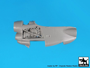 Additions (3D resin printing) 1/72 Grumman E-2C Hawkeye engine (designed to be used with Hasegawa kits) 