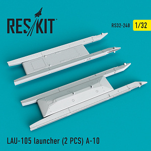Additions (3D resin printing) 1/32 LAU- 105 launcher (2 PCS) Fairchild A-10A/A-10B Thunderbolt II(designed to be used with Trumpeter kits)