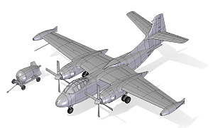 Model kit 1/72 North-American AJ-1 Savage (Roden)