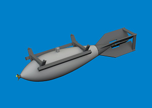 Additions (3D resin printing) 1/48 Mitsubishi A6M5/A6M7 Zero 500kg bomb 3D-Printed 1/48 (designed to be used with Eduard kits)