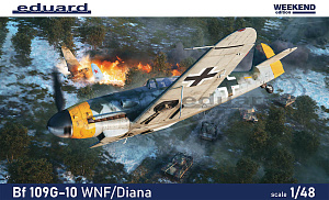 Model kit 1/48 Messerschmitt Bf-109G-10 WNF/Diana Weekend edition (Eduard kits) (damage box)