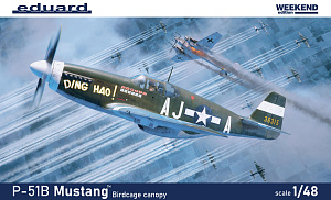 Model kit 1/48 North-American P-51B/C Mustang Weekend edition (Eduard kits)