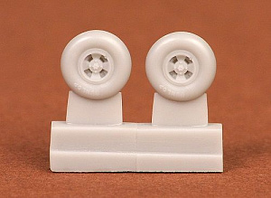Additions (3D resin printing) 1/72 Spitfire 4-spoke wheel set (late versions)