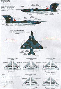 Decal 1/48 Gloster Javelin FAW Mk.9 Part 2 (5) (Xtradecal)