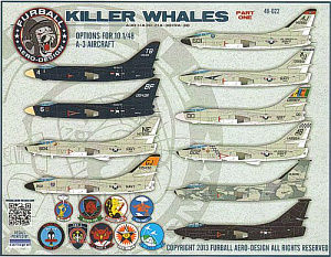 Decal 1/48 Douglas A-3D-2 Skywarrior. (Furball Aero-Design)