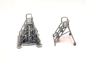 Additions (3D resin printing) 1/72 Universal stepladder 3 steps  (Mazhor Models)