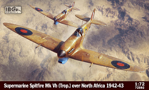 Model kit 1/72 Supermarine Spitfire Mk.Vb (Trop.) over North Africa 1942-43 (IBG Models)