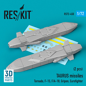 Additions (3D resin printing) 1/72 TAURUS missiles (2 pcs) (ResKit)